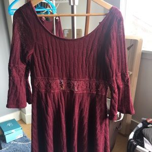 Maroon American Rag knit dress juniors size M